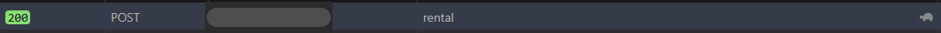The rental call in the proxy history